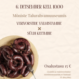 Verivortside valmistamine ja süldi keetmine